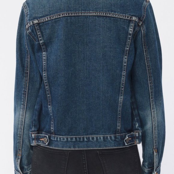 Denim Jean Cotton Long Sleeve 90's Grunge Jacket Top Vintage EUC Medium - Picture 6 of 13